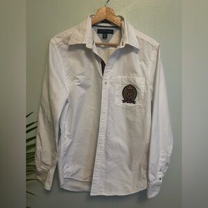 Tommy Hilfiger White Shirt with Black Trim